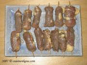 Brochettes boeuf fromage