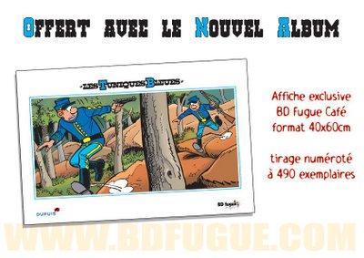 Les BD Fugue vous offrent une affiche Tuniques Bleues !