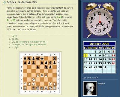 Echecs et blog: le site éclectique d'Alien-D le site d'Alien-D