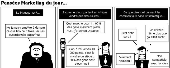 Les pensées Marketing du jour… blagues marketing
