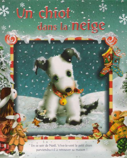 Un chiot dans la neige