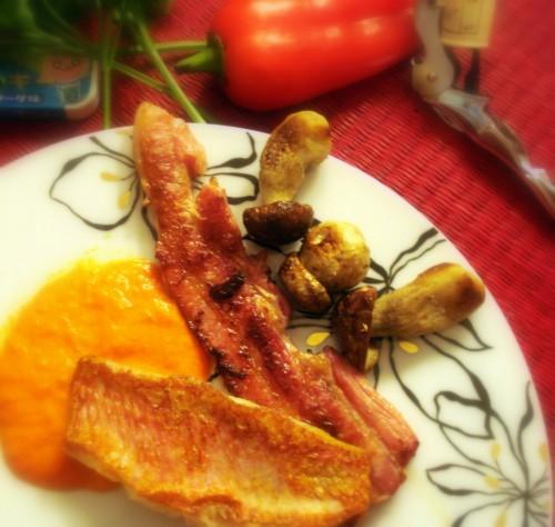 Rougets au lard et crème de paprika: la recette à 700 milliards DSC01271.JPG