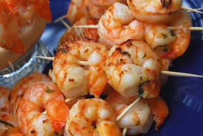 Crevettes grillÉes À la noix de coco