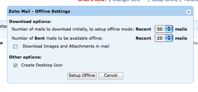 zoho-mail Zoho Mail disponible hors ligne grâce à Google Gears