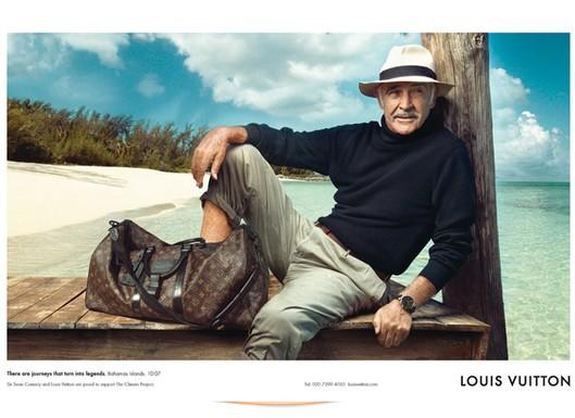 Sean Connery bondit sur la campagne Vuitton