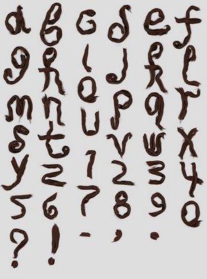 Hand made Font