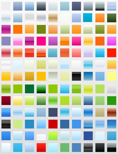 130 gradients Web 2.0 pour The Gimp 130 gradients pour The Gimp