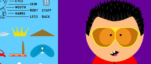 southp Le site de sp-studio où il est possible de créer son avatar south park