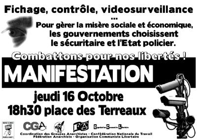 Fichage , contrôle, vidéosurveillance