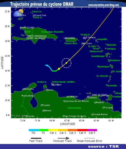 [Cyclone/Ouragan Omar] Alerte : Puerto Rico, Îles Vierges, Antilles