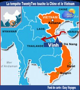[Chine/Vietnam] Tempête tropicale TwentyTwo : dégâts et inondations