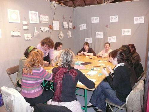 Bilan du salon des loisirs créatifs de Cergy et photos des ateliers ! atelier initiation feutrine