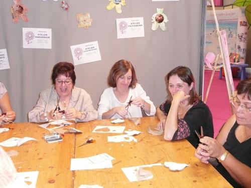 Bilan du salon des loisirs créatifs de Cergy et photos des ateliers ! atelier initiation feutrine