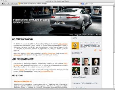 Video conversation avec le Design Renault