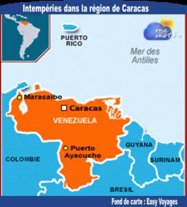 [Venezuela] Pluies intenses, vents violents dans la région de Caracas