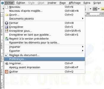 Scribus - Personnaliser le zoom