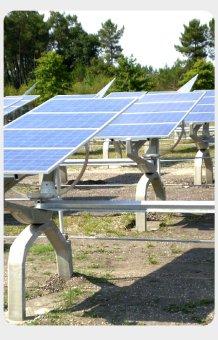 Centrale solaire avec panneaux photovoltaiques rotatifs à Martillac (Exosun)
