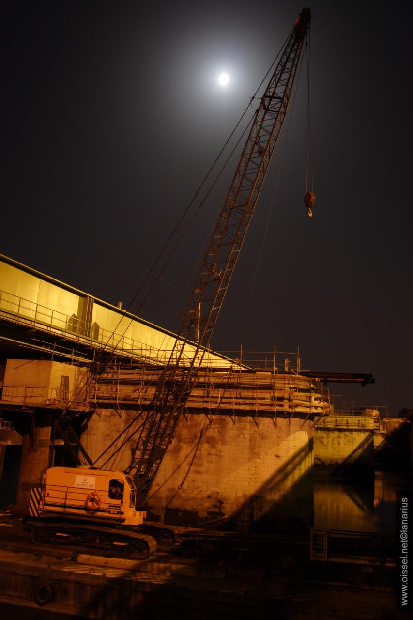 Le chantier du pont SNCF (12 oct.)