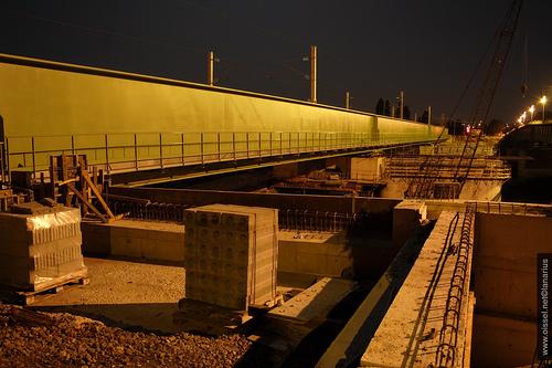 Le chantier du pont SNCF (12 oct.)
