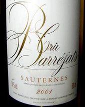 Cru Barréjats 2001 (Sauternes)