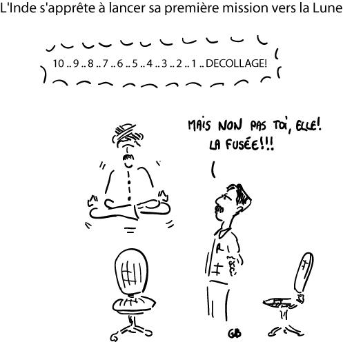L'Inde s'apprête à lancer sa première mission vers la Lune L'Inde s'apprête à lancer sa première mission vers la Lune