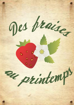 Opération Des fraises au printemps de la Fondation Nicolas Hulot