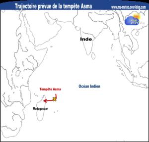 Tempête tropicale Asma : menace sur Madagascar, la Réunion épargnée