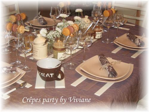 Une déco de table autour de la crèpe par Viviane