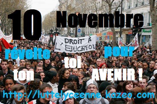 Lettre au dévôt Bush, bilan. Pax Americana - Manifestations lycéennnes
