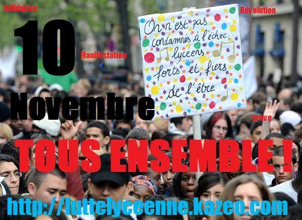 Lettre au dévôt Bush, bilan. Pax Americana - Manifestations lycéennnes