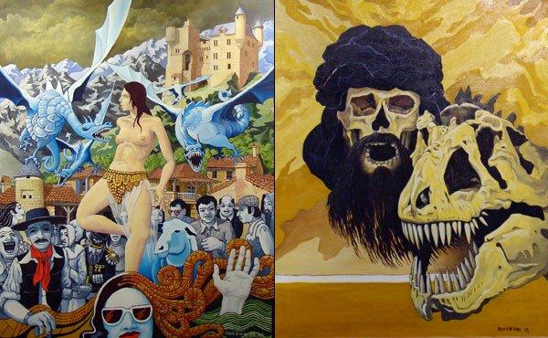 Frank K W Allen Retrospective Perigueux Frank K W Allen - deux peintures / two paintings