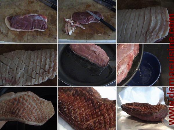 MAGRET DE CANARD, FIGUES ROTIES et PATIDOU MAGRET DE CANARD, FIGUES ROTIES et PATIDOU