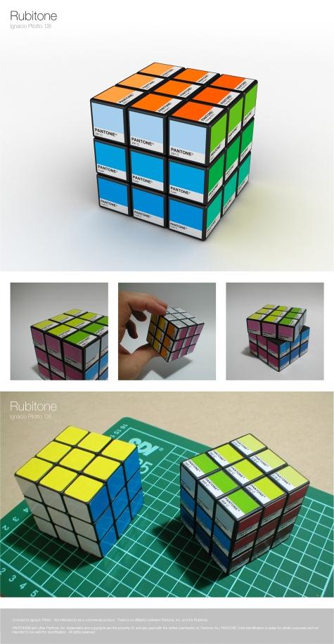 Rubitone le Pantone sur Rubik’s Cube
