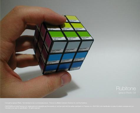 Rubitone le Pantone sur Rubik’s Cube