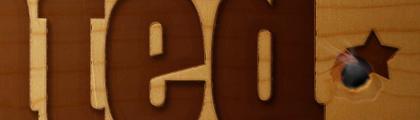 Comment faire un trou de balle et un signe Wanted sur un morceau de bois