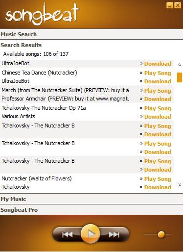 songbeat-2 Songbeat, localiser et télécharger de la musique.