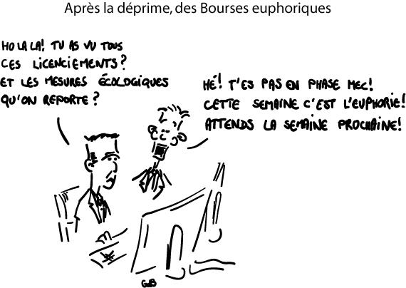 Après la déprime, des Bourses euphoriques Après la déprime, des Bourses euphoriques
