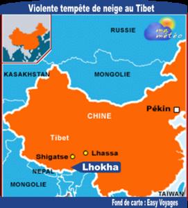 [Chine] Tempête de neige violente et meurtrière dans le sud du Tibet