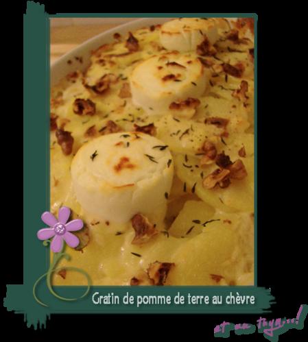 Gratin de pomme de terre au chèvre Gratin de pomme de terre au chèvre