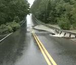 vidéo route inondation eau
