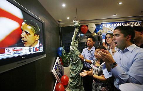 Le monde entier reagit a l’élection d’Obama ( photos ) Le monde entier reagit a l’élection d’Obama ( photos )