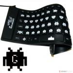 Clavier flexible Space Invaders