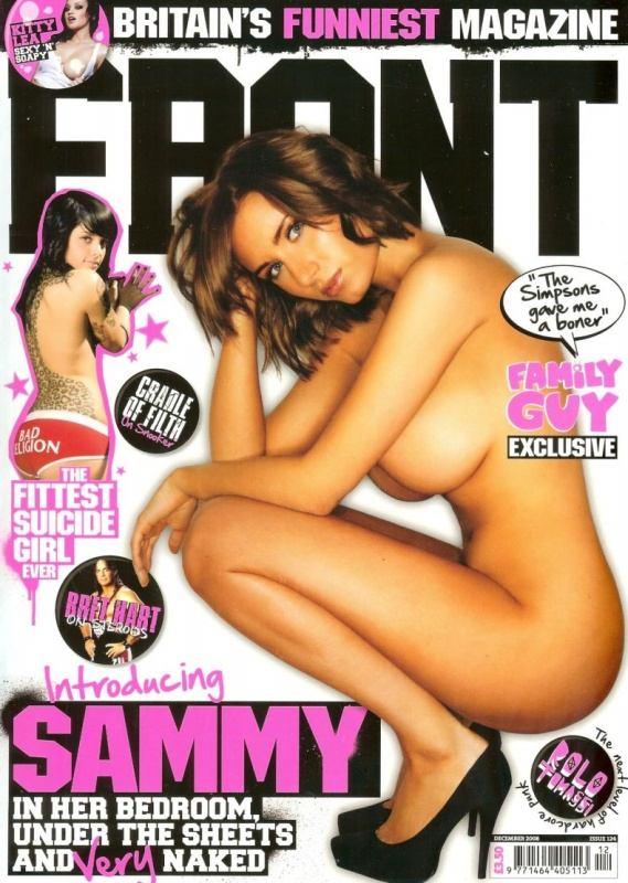 Sammy Braddy nue dans Front Magazine