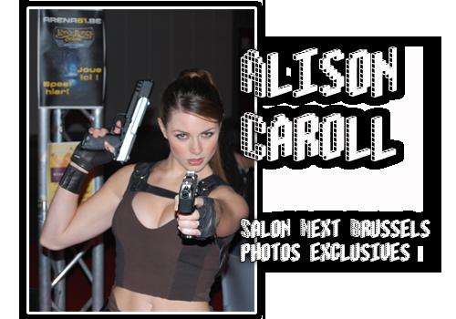 Alison Caroll, nouvelle Lara Croft salon Next Brussels
