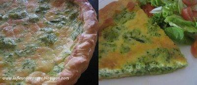 Tarte fine aux courgettes