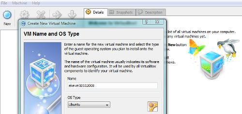 virtualbox1 VirtualBox choix du sytème et du nom de la machine virtuelle