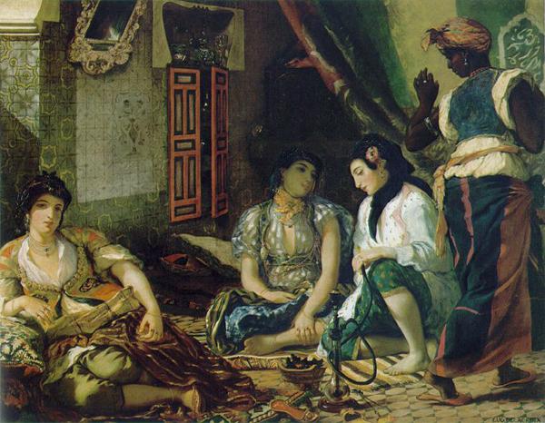 Delacroix - Femmes dAlger dans leur appartement, 1834. 