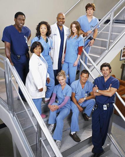 L'équipe (pas au complet) de Grey's Anatomy