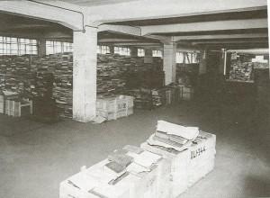 Livres pillés durant la 2e Guerre Mondiale, entrepôt