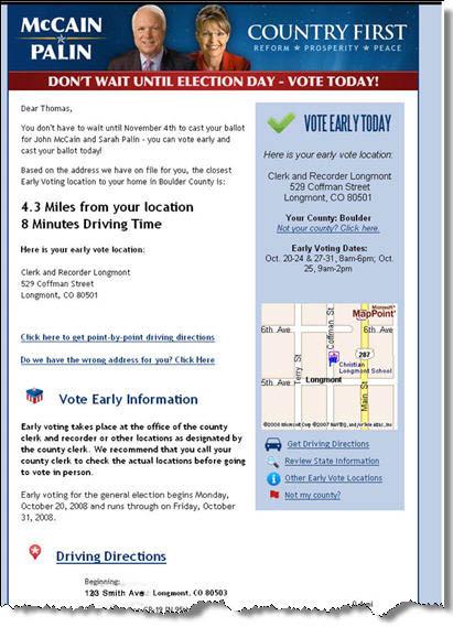 L\'emailing et la personnalisation pour encorager le vote
